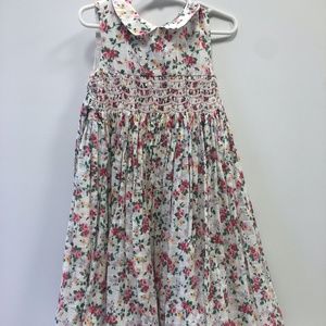 Girls Ralph Lauren smocked dress, floral pattern